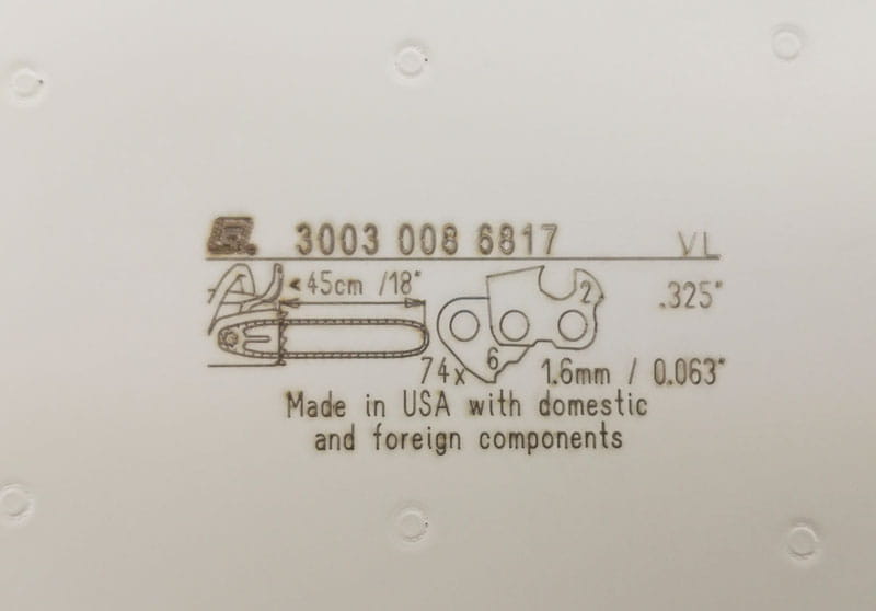 Oznaczenie prowadnicy STIHL Rollomatic E 40cm .325"